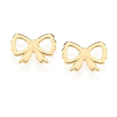 Imagem de Brincos banhado ouro 3x 24k 18k e 22k feminino infantil rommanel peque