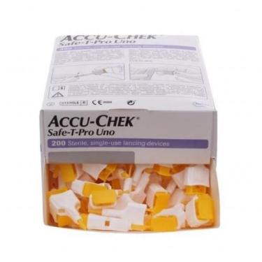 Imagem de  Accu-Chek Safe-T-Pro Uno Com 200 Unidades - ROCHE