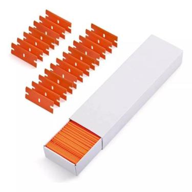 Imagem de Kit Lâmina Plástico Nylon Para Raspador Ratinho Cola Insulfim Adesivos
