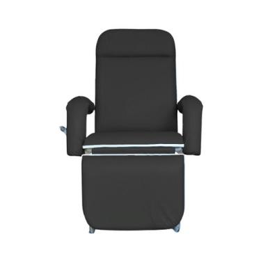 Imagem de Poltrona Reclinável Hospitalar Descanso Luxo Preta - Metal Solution, P