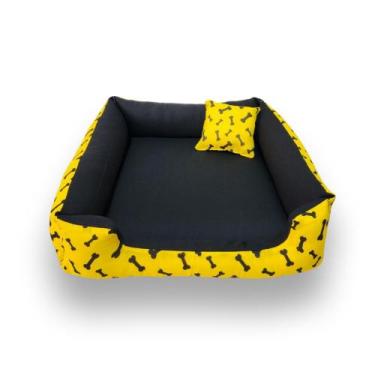 Imagem de caminha cachorro cama pet cachorro ou gato tamanho M 60X60 CM com zipe