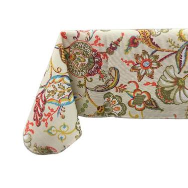 Imagem de Toalha de Mesa Quadrada Estampa Floral Flores 1,40 x 1,40 - Millenia, 