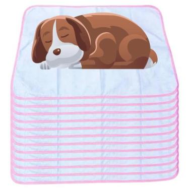 Imagem de 12 Caminhas para Cães e Gatos Dobrável 200 Lavagens 70x50 Branco com B