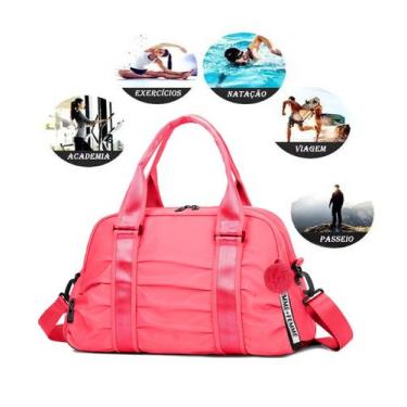 Imagem de Bolsa Academia Feminina Sacola Viagem Esporte Natação Exercicios Imper