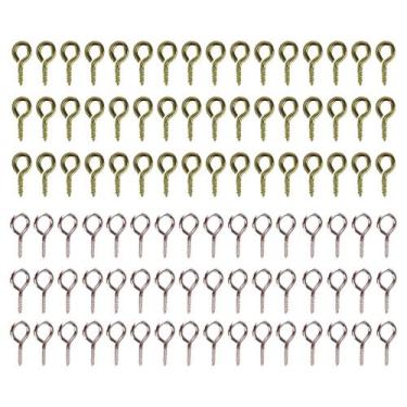 Imagem de Mini Pitão Rosqueavel Artesanato Bijuterias Prata + Dourado 09x4mm 100