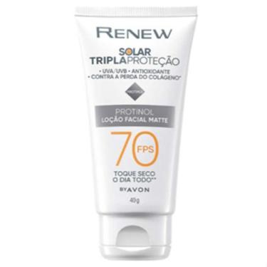 Imagem de Protetor Solar facial Renew protinol 40g FPS 70 Avon