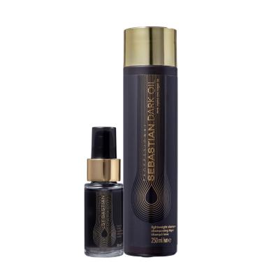 Imagem de Kit Sebastian Professional Dark Oil Shampoo e Óleo (2 Produtos)