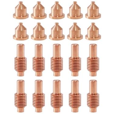 Imagem de MAUTO Eletrodo 120573 ponta 120826 bocal para 600 tocha de corte de plasma consumíveis 20 peças