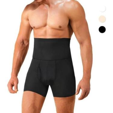 Imagem de Shorts De Compressão Modelador Masculino Cintura Alta Slim - Slim Fitn