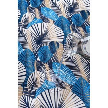 Imagem de Tecido Impermeável Acqua Linea Paint Azul - 1,40m de Largura