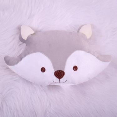 Imagem de Almofada Decorativa Animais Safari - Miguel Baby, Raposa Cinza