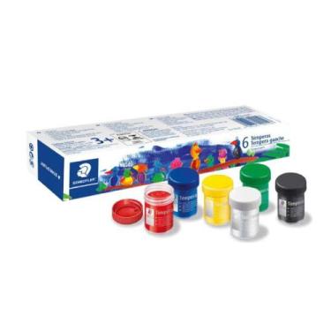 Imagem de Tempera Guache Staedtler - 20ml - caixa com 6 cores