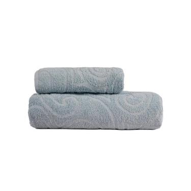 Imagem de Toalha Celine 2 Peças 100% Algodão Macia Qualidade Elegancia - Bella E