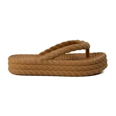 Imagem de Sandália Chinelo Flatform Casual Feminino Corda Super Confortável Sola