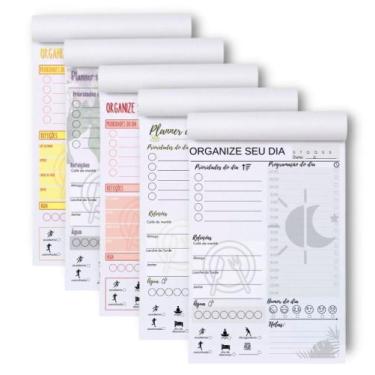 Imagem de 1 Planner do Dia Rotina Diário Daily Organizador Blocado - Impressões 