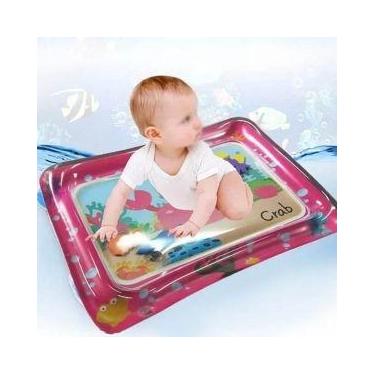Imagem de Tapete Infantil Bebê Inflável Sensorial Rosa  Diversão e Estímulo com 