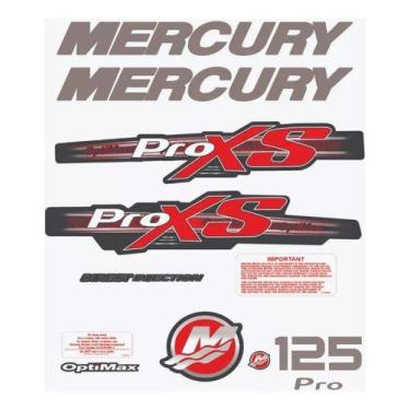 Imagem de Kit Adesivos Mercury Proxs 125 Para Motor De Popa Optimax - SPTS