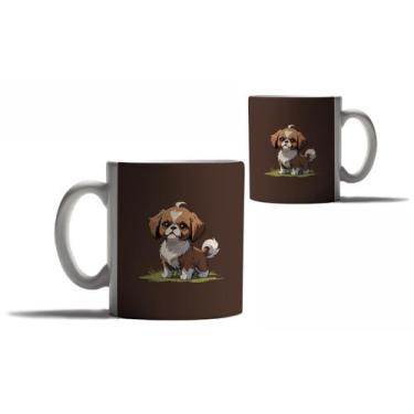 Imagem de Caneca Personalizada Presente Cachorros Raças Shitzu Fofos - Enjoy Sho