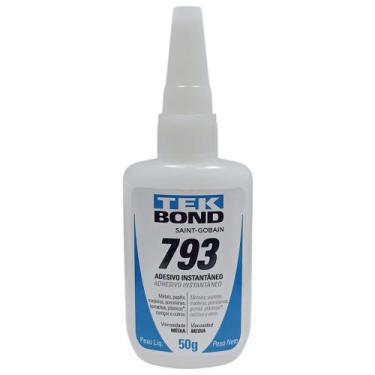 Imagem de Kit Cola Instantânea 793 Média Viscosidade 50g 6 Unidades - TEK BOND