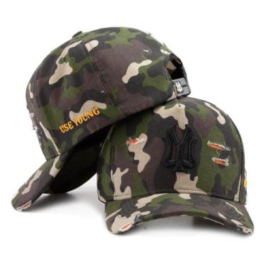 Imagem de Boné Aba Curva Camuflado Masculino Feminino Use Young Original, Camufl