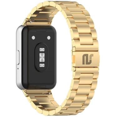 Imagem de Pulseiras NSmart magnética em aço inoxidável compativel com Galaxy Fit3 (Gold 3 elos, Fit3)