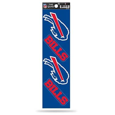 Imagem de Folha de adesivos NFL Buffalo Bills Die Cut The Quad 4 peças