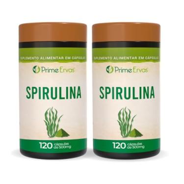Imagem de KIT2 Spirulina 500mg 120 Cápsulas