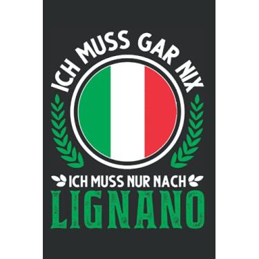 Imagem de Lignano Notizbuch: Lignano Italien Urlaub Reise Geschenk / 6x9 Zoll / 120 linierte Seiten Seiten