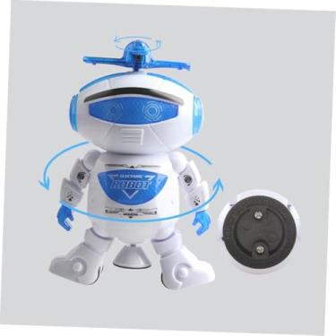 Imagem de Brinquedo Robô de Controle Remoto, um robô giratório 360 graus com luzes vibrantes e trilha sonora animada. Um presente perfeito para meninos e meninas cheios de imaginação!