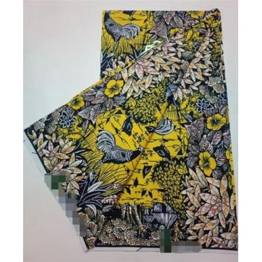 Imagem de Tecido Africano Cera Real Estampa Dourada Soft Pagne Ankara Material de Algodão Prata Nigeriana Gana para Festa de Casamento Vestido para Costurar (conforme a imagem-31)