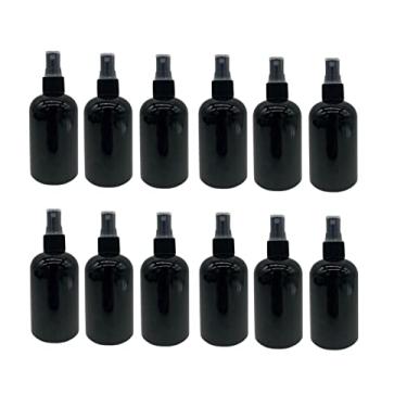 Imagem de Natural Farms 4 oz Black Boston BPA FREE Bottles - 12 Pack Empty Refillable Containers - Essential Oils Cleaning Products - Aromatherapy | Black Fine Mist Sprayers - Made in the USA Y
