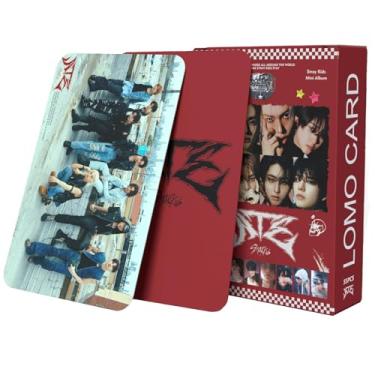 Imagem de KPOPBP Stray kids comeu álbum photocards 55 pcs kpop cartões de fotos skz álbum conjunto de cartões lomo, presente para meninos e meninas merch