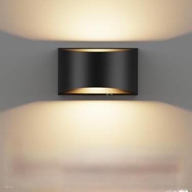 Imagem de VOLISUN Arandela de parede sem fio, arandela de parede moderna operada a bateria com controle remoto, lâmpada de parede LED regulável 3000K-6500K, luz de parede sem fio para quarto, sala de estar,