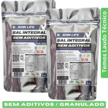 Imagem de Sal Marinho Granulado 2kg Sem Aditivos - Cimsal