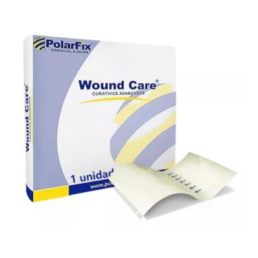 Imagem de Curativo Filme Transparente Wound Care F 10x12cm Kit Com 10 Unidades PolarFix