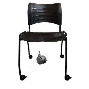 Imagem de Banco Para Banho Com Rodizios Com Trava Ate 100 Kgs - PopMov