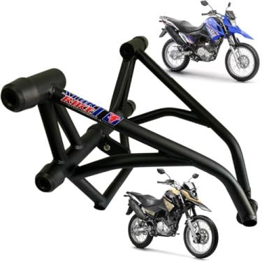 Imagem de Protetor Stunt Race CROSSER XTZ 150 Slider de proteção motor e carenagem Stunt Cage XTZ-150 2014 A 2024 (PRETO FOSCO)