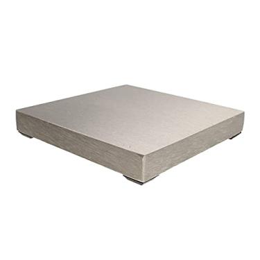 Imagem de The Beadsmith Bloco de banco de aço - com pés de borracha - Ferramenta de joalheiro de bigorna plana - Bloco de banco de metal sólido para joias e estampagem - Proteja sua superfície de trabalho - 10