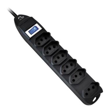 Imagem de Multilaser Filtro de Linha 6 Tomadas Preto WI221