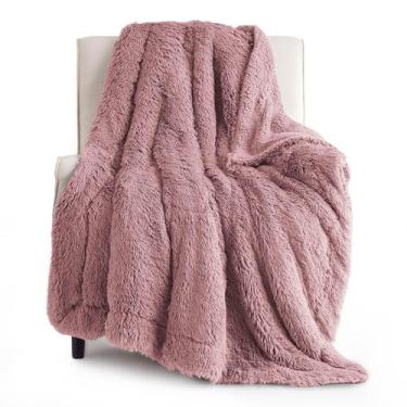 Imagem de Cobertor Bedsure Sherpa Fuzzy - Twin Rosa Poeira