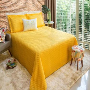 Imagem de Cobre Leito Casal Perola Amarelo Enxovais Aquarela 5 peças