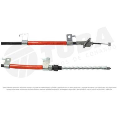 Imagem de Cabo de comando do freio Traseiro Chevrolet S10 2014 a 2015 - TUBA