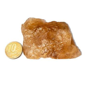 Imagem de 01 Citrino Natural Pedra Não Bombardeado 100 a 150g Tipo B - Cristaisd