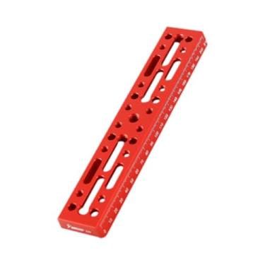 Imagem de BaotyJie Profissional de montagem do telescópio Placa de montagem de cauda de cauda substituta astrofotografia premium Placa de fixação de liga de alumínio, 220mm Vermelho