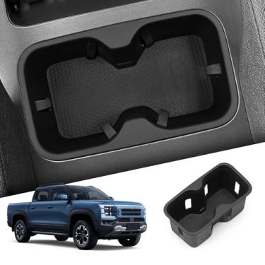 Imagem de smabee Suporte de copo para console central para BYD Shark 2025 2024 acessórios TPE suporte de bebidas organizador de caixa interior de carro preto