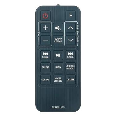 Imagem de AKB75315304 Controle remoto substituído compatível com sistemas de áudio doméstico LG SoundBar