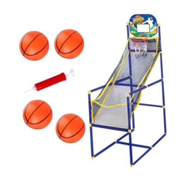 Imagem de menolana Arcade Basketball Game Game Set Basketball Hoop e Balls Fáceis de montar de Treinamento Play Esportes ao ar livre para adolescentes meninos, com 4 Bolas