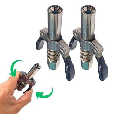 Imagem de Par Bicos Aplicador De Graxa Bomba Engraxadeira Pneumática - ROTTA