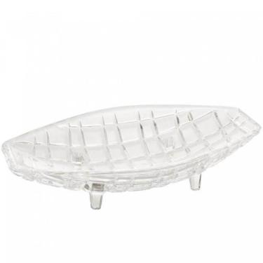 Imagem de Centro de Mesa Cristal Deli Lyor 26x14x5,5cm Fruteira Decorativo Sala 