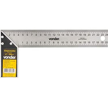 Imagem de Vonder, Esquadro Para Carpinteiro 8", Com Cabo De Alumínio.